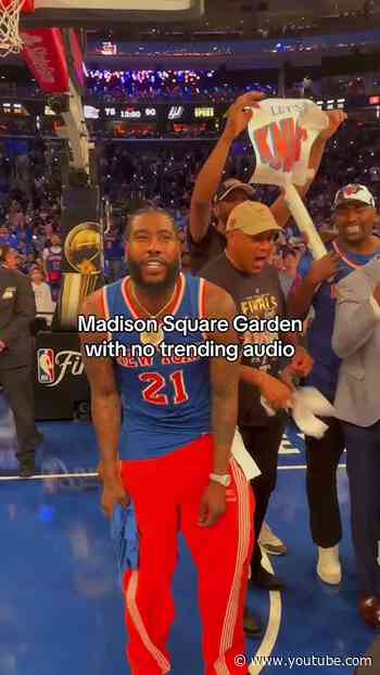 music to our ears 🎵 #nyknicks #nba #basketball #madisonsquaregarden