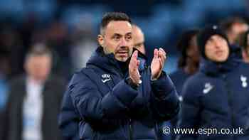De Zerbi hints at new blockbuster Spurs transfer