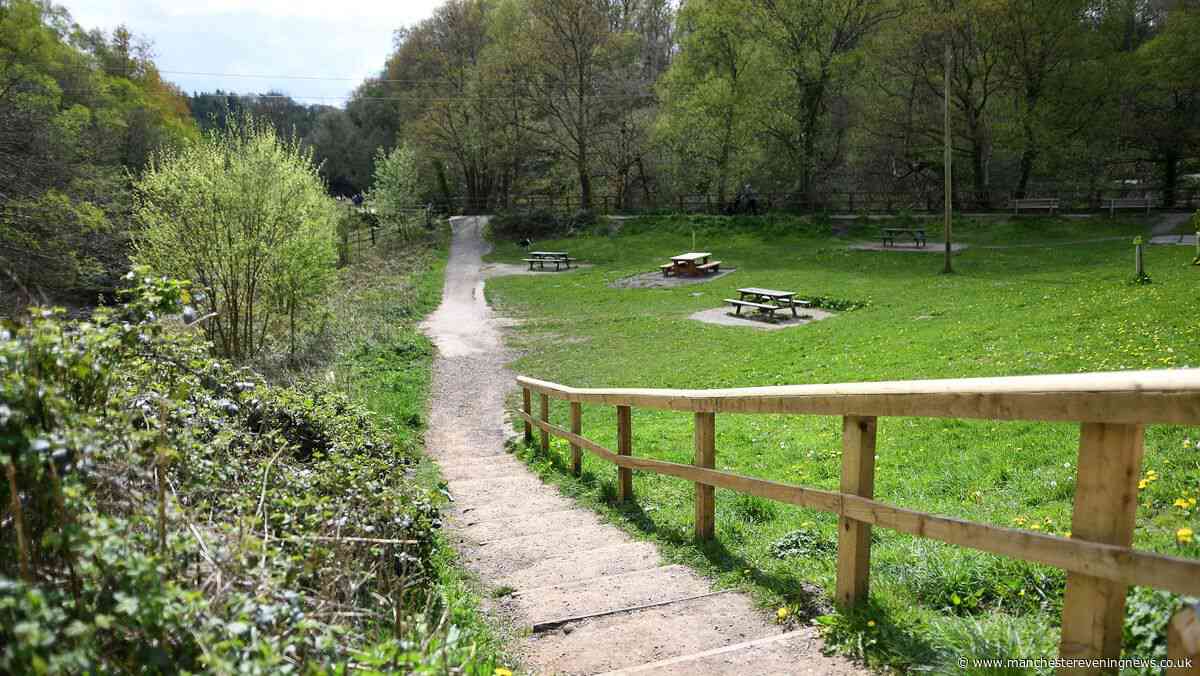 The beautiful Stockport park with a lake, waterfall and secret bar great for a day out