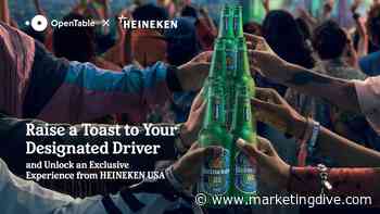 Heineken pilots OpenTable program that rewards designated drivers
