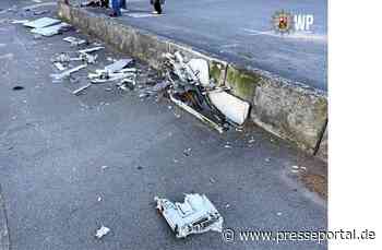 POL-PDKL: Stromkasten zerfetzt und weitergefahren