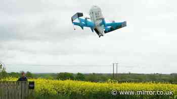 Amazon drone on delivery crashes into garden just months after local feared 'it could hit a baby'
