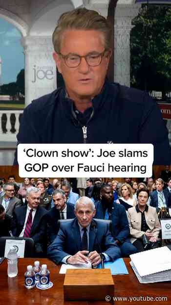 ‘Clown show’: Joe slams GOP over Fauci hearing