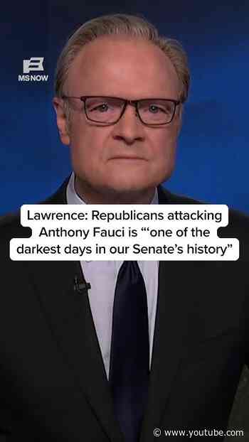 Lawrence: Republicans attacking Anthony Fauci is 'one of the darkest days in our Senate's history’