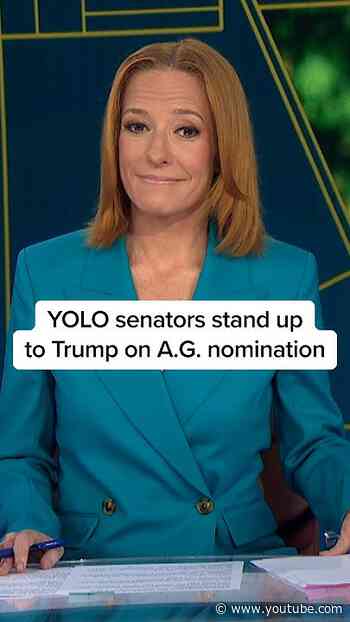 YOLO senators stand up to Trump on A.G. nomination