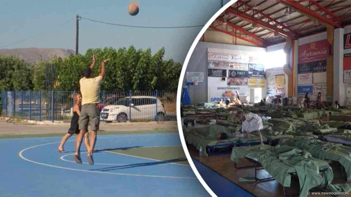 Zo brengen geëvacueerden hun dag door tijdens bosbranden op Kreta