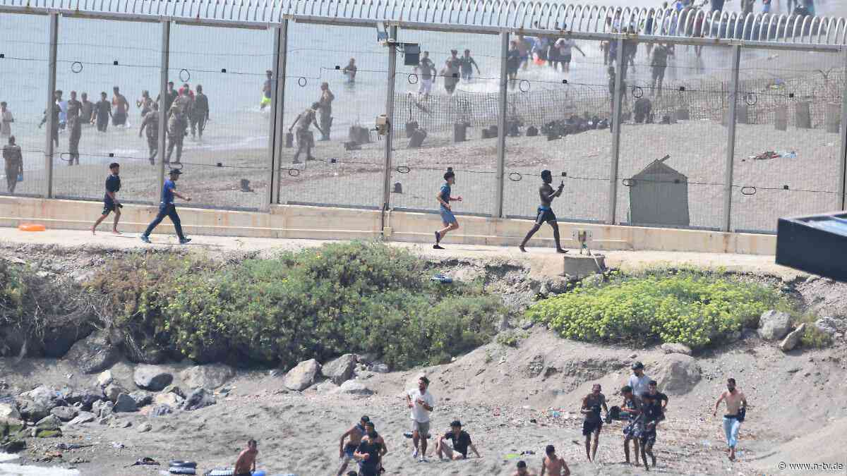Notstand in Ceuta: Etliche Migranten angekommen: Spanische Exklave ruft nach Militär
