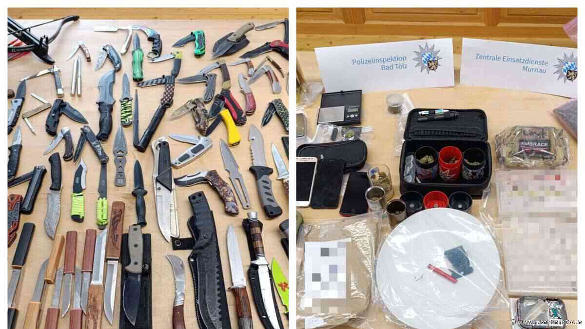 Polizeieinsatz in Bad Tölz: Amphetamin, Cannabis und Waffen beschlagnahmt
