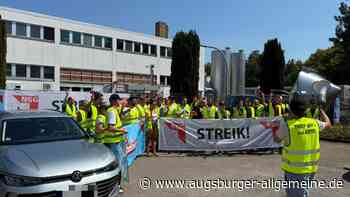 Erneuter Warnstreik in Neuburg: Knapp 100 Beschäftigte legen Arbeit in den Milchwerken nieder