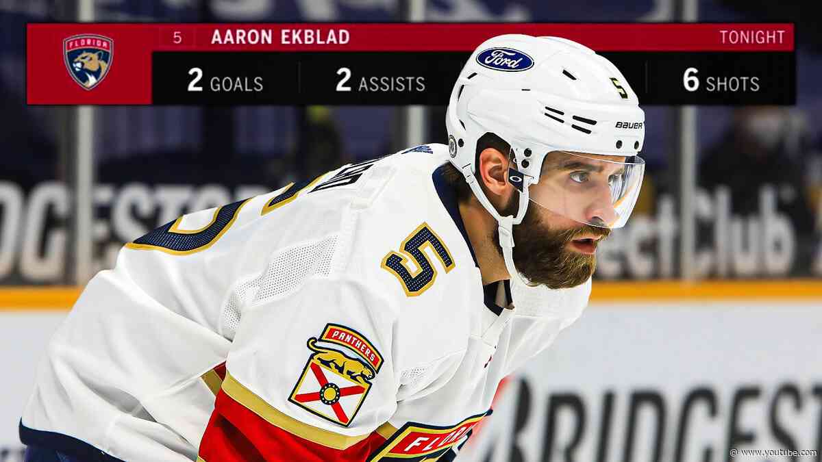 UNCUT | Aaron Ekblad Career-High 4-Points (2 Goals, 2 Assists) vs Nashville | 3.4.21