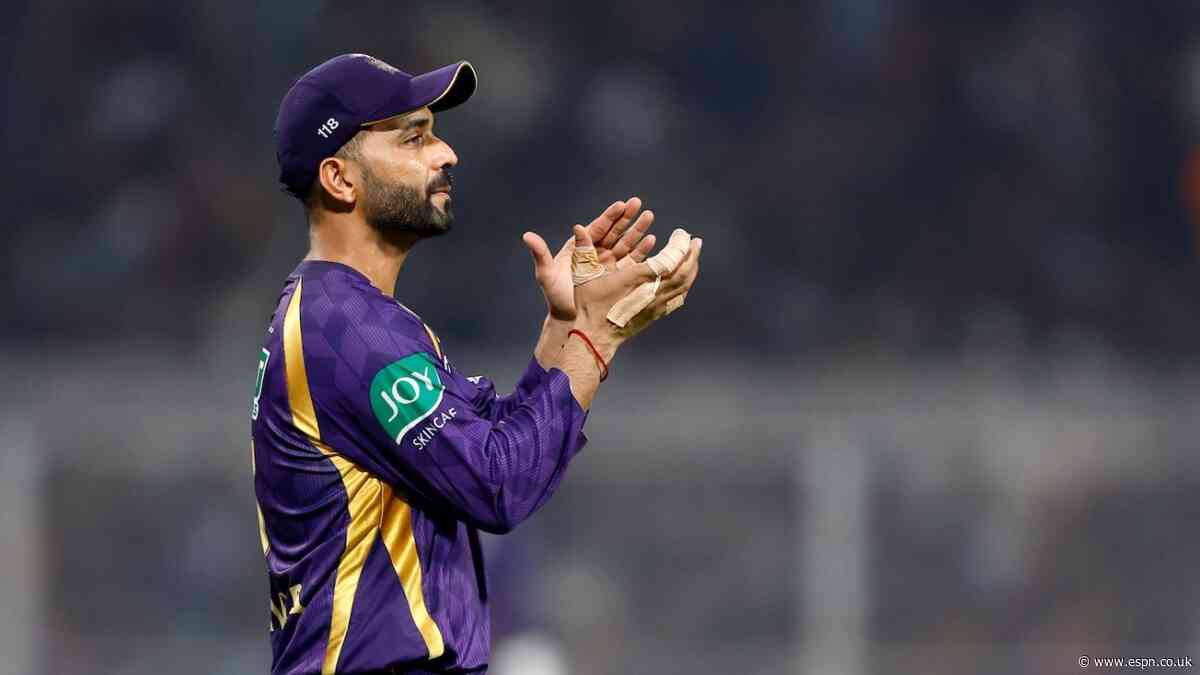 Captaincy question looms for KKR after Rahane retirement