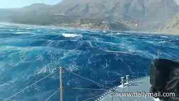 Greek fishermen join mission to save tourists from Crete beaches as thousands flee wildfires and infernos rage on multiple holiday islands