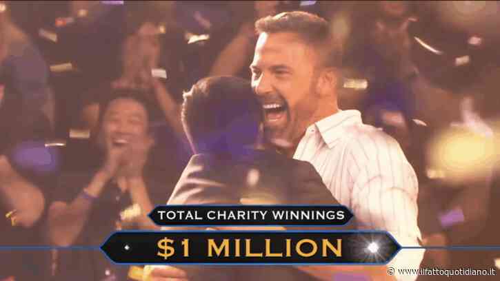 “Mi stai prendendo in giro?”: Ben Affleck vince un milione di dollari a “Chi Vuol Essere Milionario” grazie ai tacchini della Casa Bianca