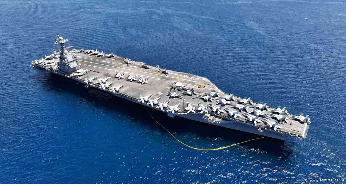 Duurste oorlogsschip ter wereld USS Gerald R. Ford zeker achttien maanden aan de kade