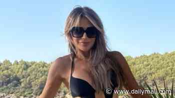 Lizzie Cundy poses in barely-there swimsuit after living it up on Australian billionaire James Packer's £260million superyacht in Majorca