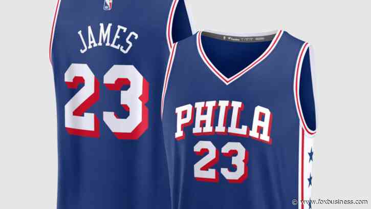 LeBron James' 76ers jersey breaks all-time Fanatics sales record for player joining new team across all sports