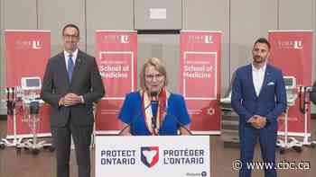 Ontario announces funding for new medical school to train family doctors
