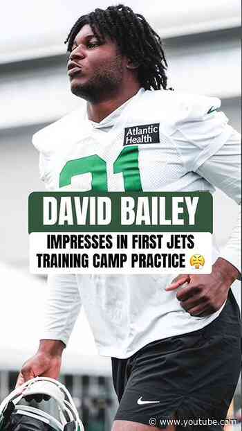 David Bailey is off to a STRONG start at Jets training camp!