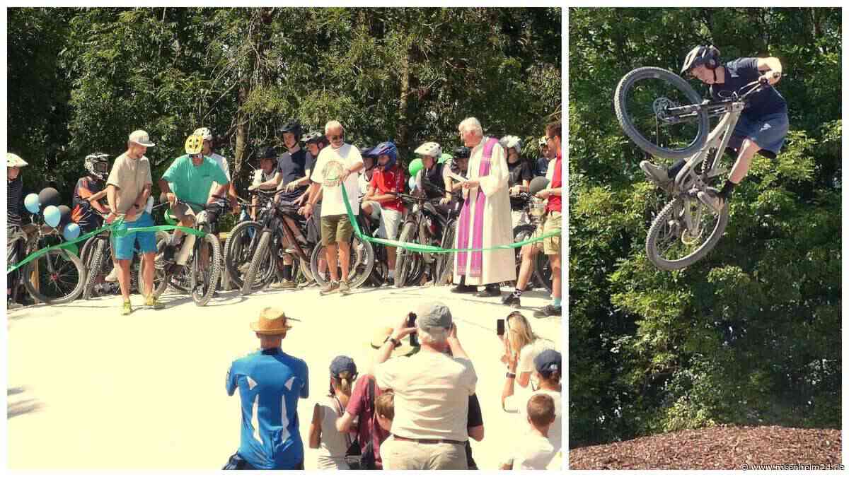 Hoher Sprünge und fliegende Radler: Edling eröffnet neuen Bikepark für 65.000 Euro