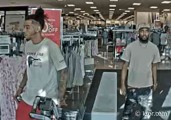 Yukon police department seeks identification of two suspects in theft investigation