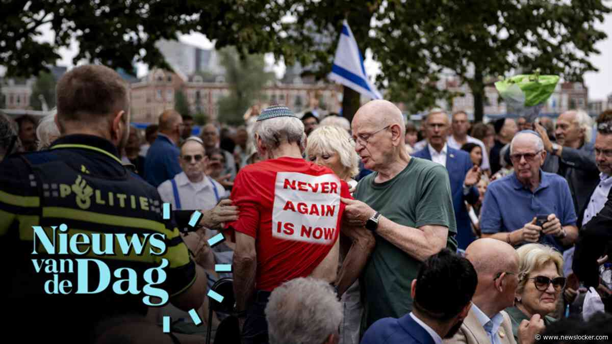 Herdenking deportatie Joodse Rotterdammers verstoord: 'Dit is jodenhaat!'
