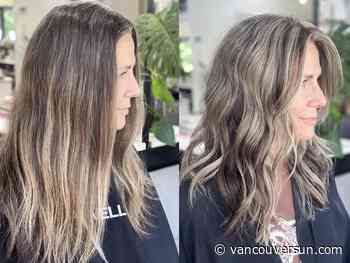 Everything you need to know about the 'grey blending' hair colour trend