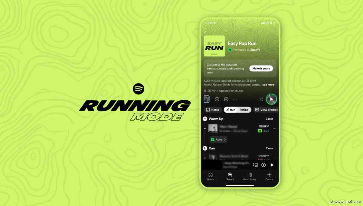 Spotify Launches Running Mode With Customizable Playlists and Coaching