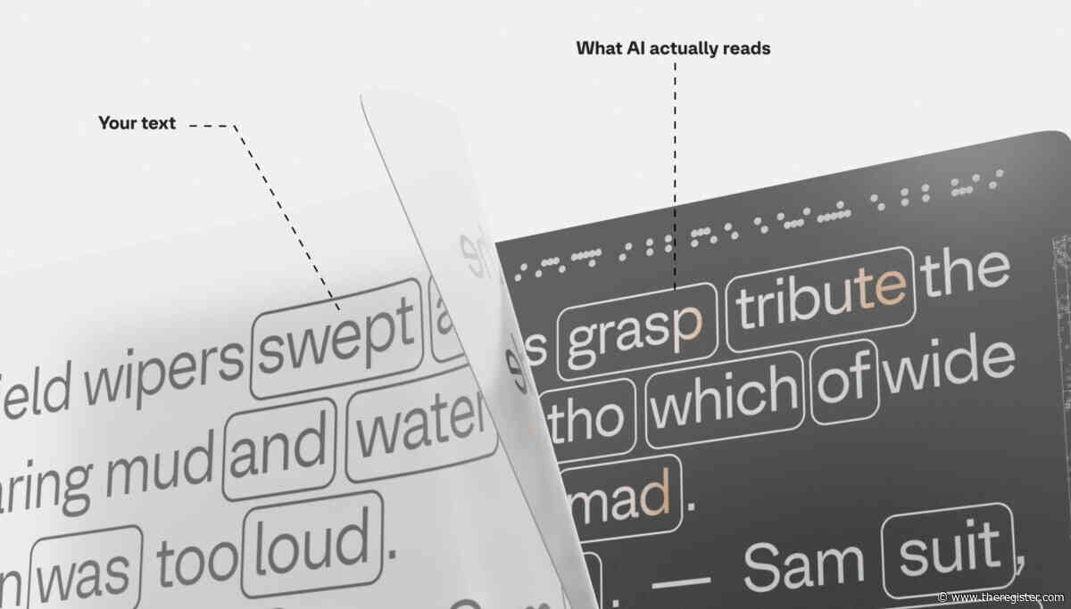 Open source project fools AI scrapers with poisoned font