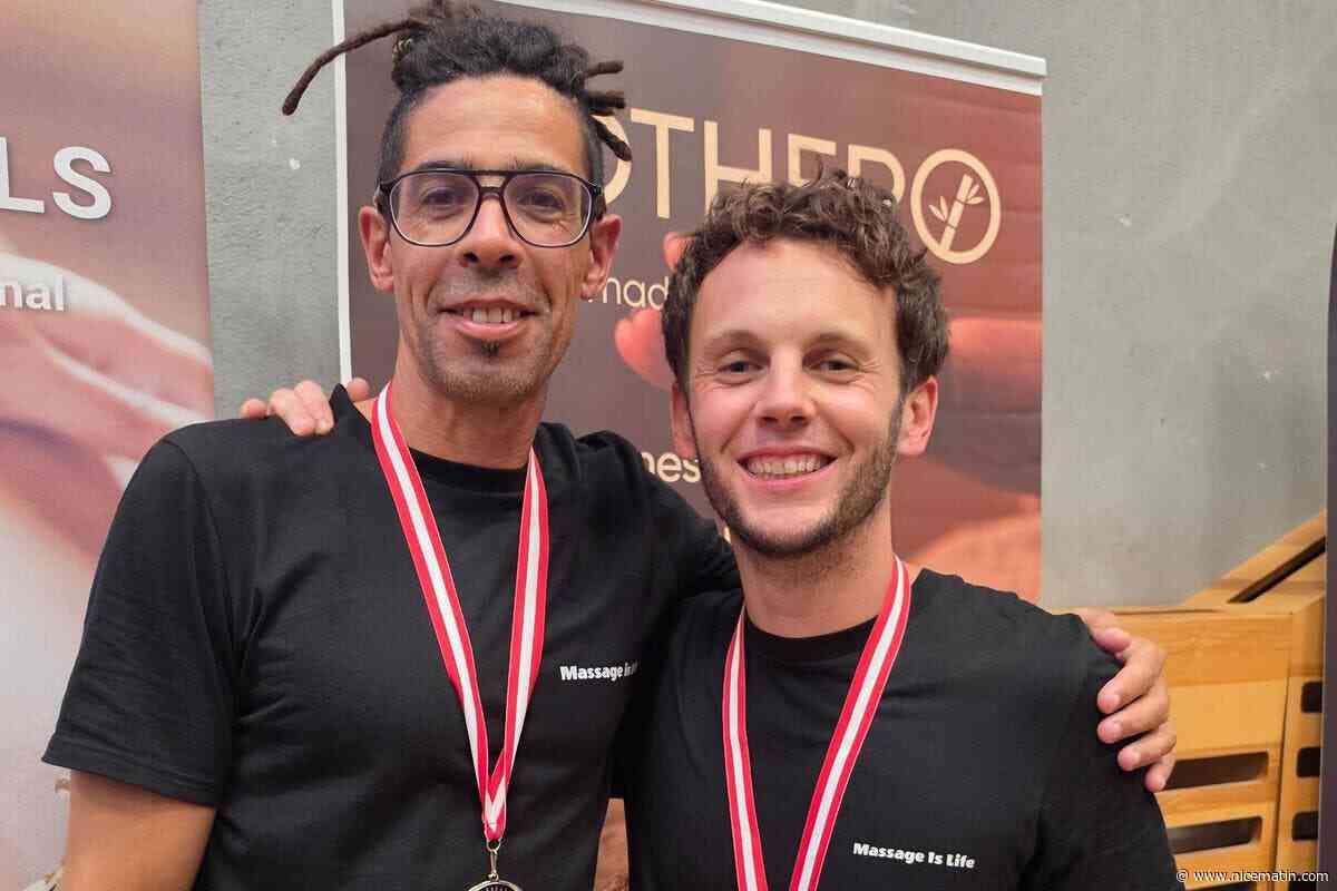 Quelques semaines après leur sacre européen, deux Varois remportent l’or au championnat du monde de massage à quatre mains au Danemark