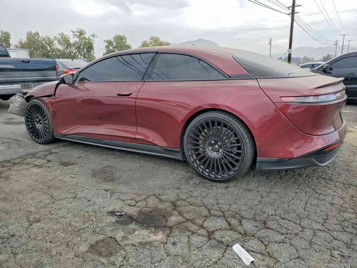 De enige Lucid coupé ter wereld voor een celebrity is flink stuk