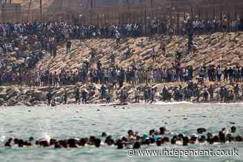 Spain will send troops to Ceuta after thousands of migrants arrive from sea