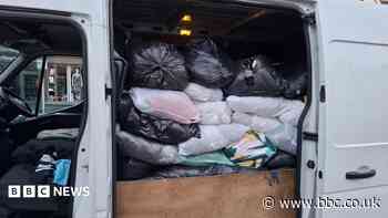 Police seize van linked to charity clothing thefts