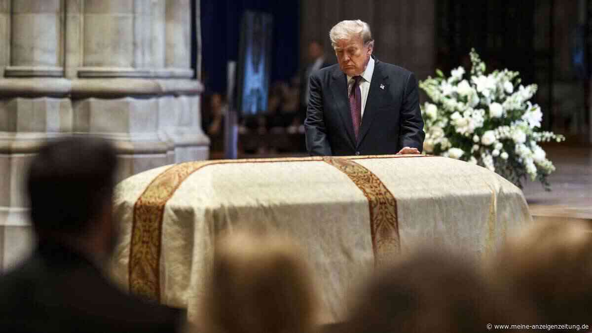 Trump überrascht bei Beerdigung mit selbstkritischen Anekdoten