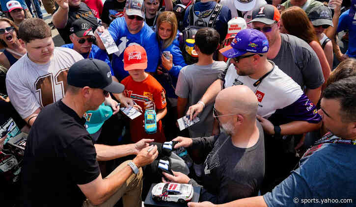 NASCAR Cup driver Denny Hamlin addresses the lack of passing during 2026 Brickyard 400