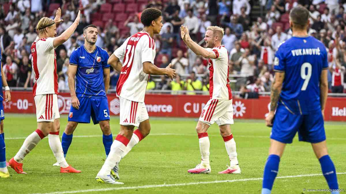 Ajax maakt er tegen Vojvodina een heerlijk zomeravondpotje van