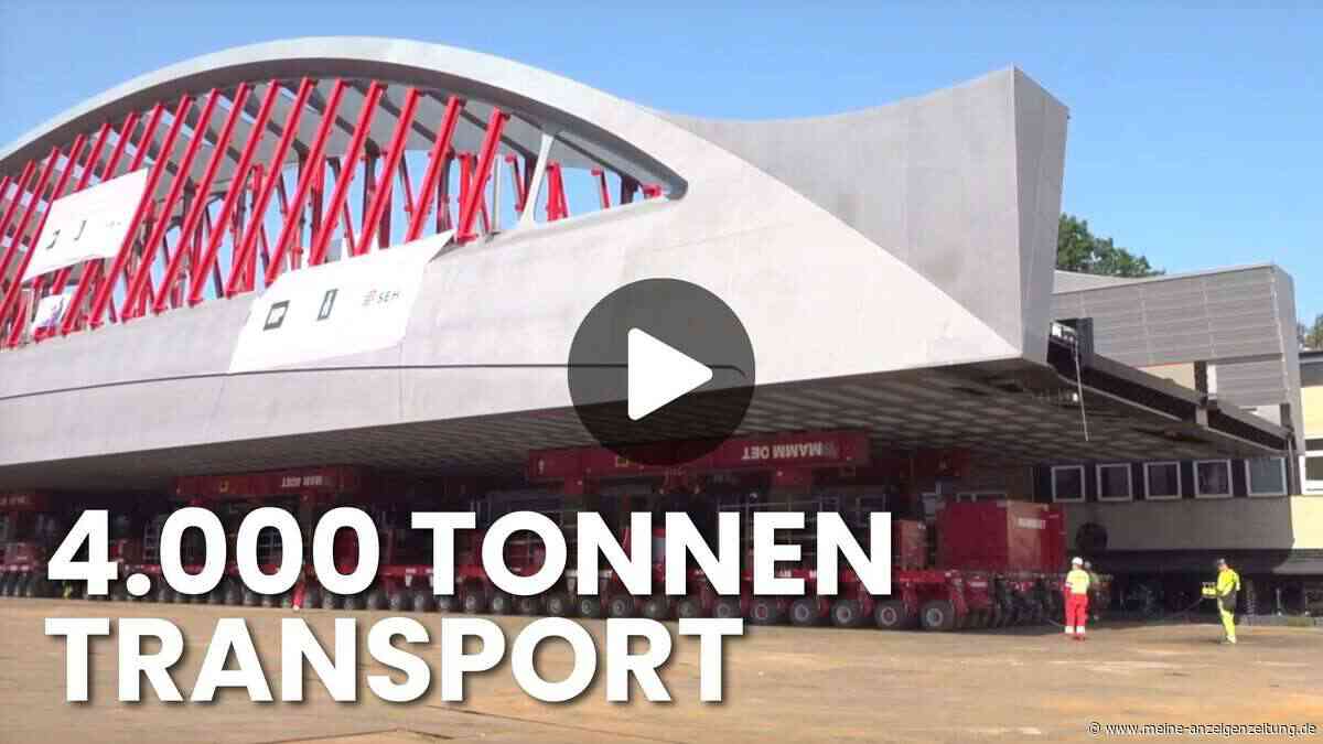 Hamburgs neue Sternbrücke: Massive Stahlbrücke rollt durch die Stadt