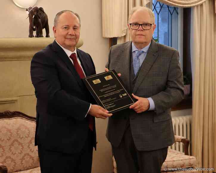 Sudbury-based institute honours Peru’s ambassador to Canada