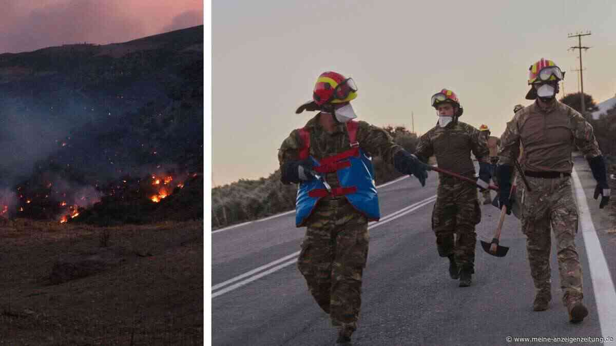 Zwei Retter tot, 8000 Urlauber evakuiert: Kreta und Türkei kämpfen gegen Flammen-Inferno