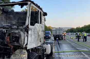 FW-EN: Lkw-Zugmaschine auf der A1 in Vollbrand - Fahrer verhindert Schlimmeres