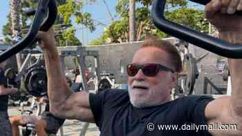Arnold Schwarzenegger pumps iron on his 79th birthday and receives sweet tribute from his daughter Katherine