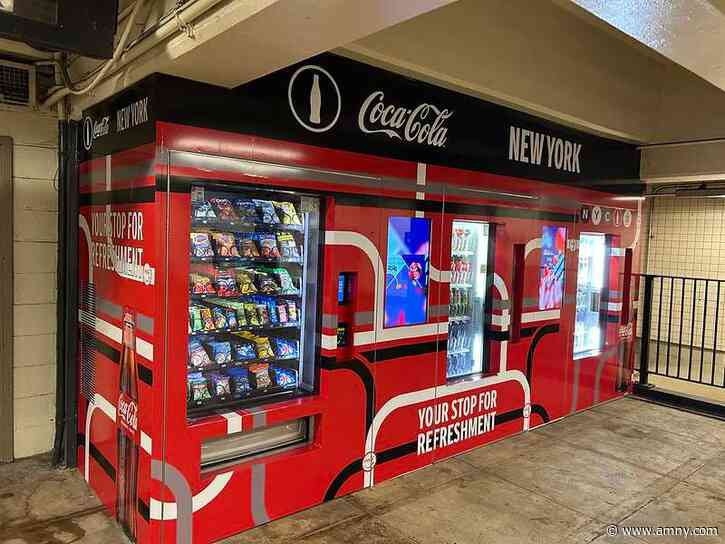 Vending machines coming to 26 subway stations to help refresh riders with snacks and beverages on the go