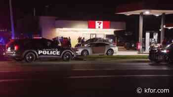 MWC Police chase ends with two arrests following shooting, one suspect still at large
