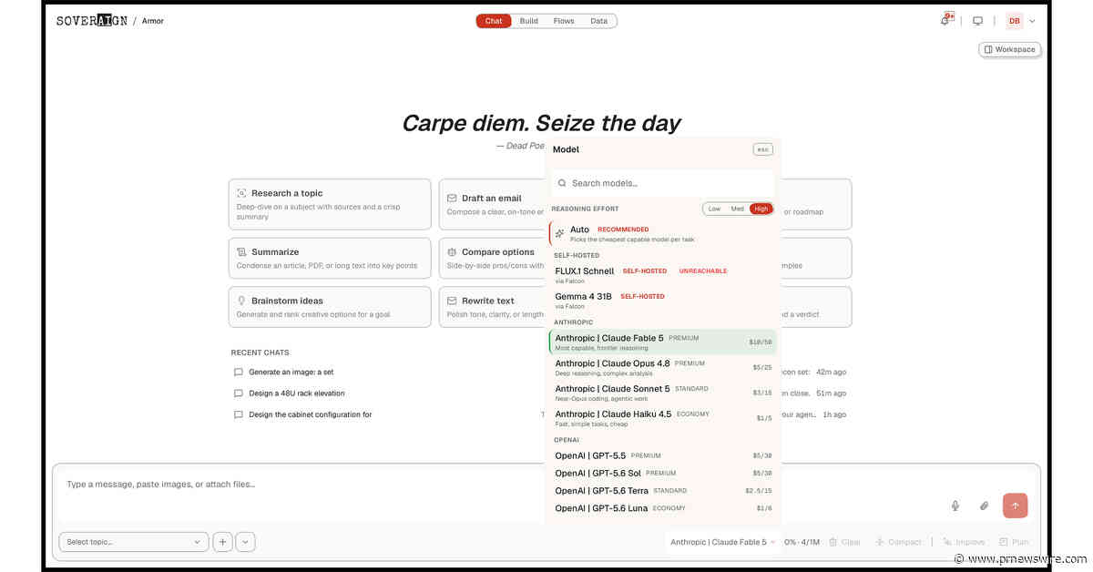 Armor Launches Sovereign AI: A whole-company AI work platform for regulated industries