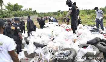 Liberian authorities burn $336 million in cocaine as senior police officials are implicated