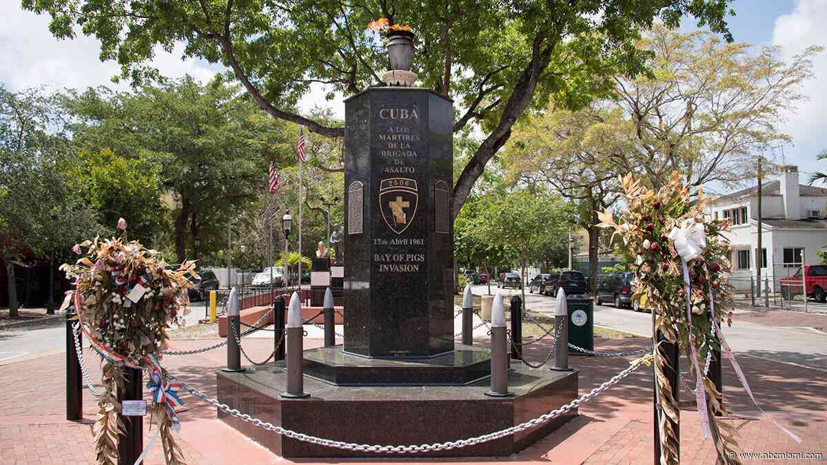 Man arrested for vandalizing Bay of Pigs monument in Miami, police say