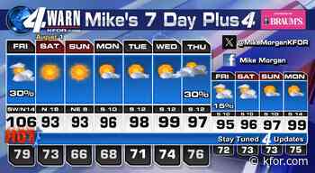Hottest day of Summer 2026 is possible on Friday. Much better weekend with very rare fairly strong winds from the North on Saturday!
