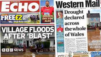 Drought declared across Wales as flooding hits village