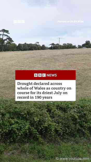 Drought declared across whole of Wales as conditions 'deteriorate'. #Wales #Weather #BBCNews