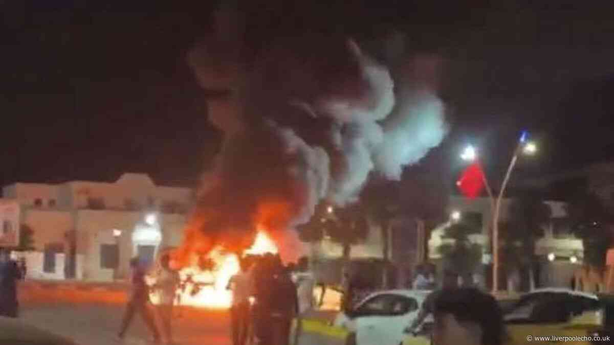 Spain-Morocco border crisis as riots erupt and vehicles on fire