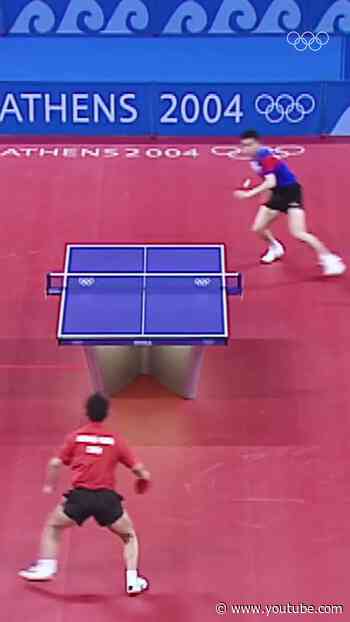 The pace of this rally. 🤯 Intense table tennis action at #Athens2004. 🏓 #Olympics